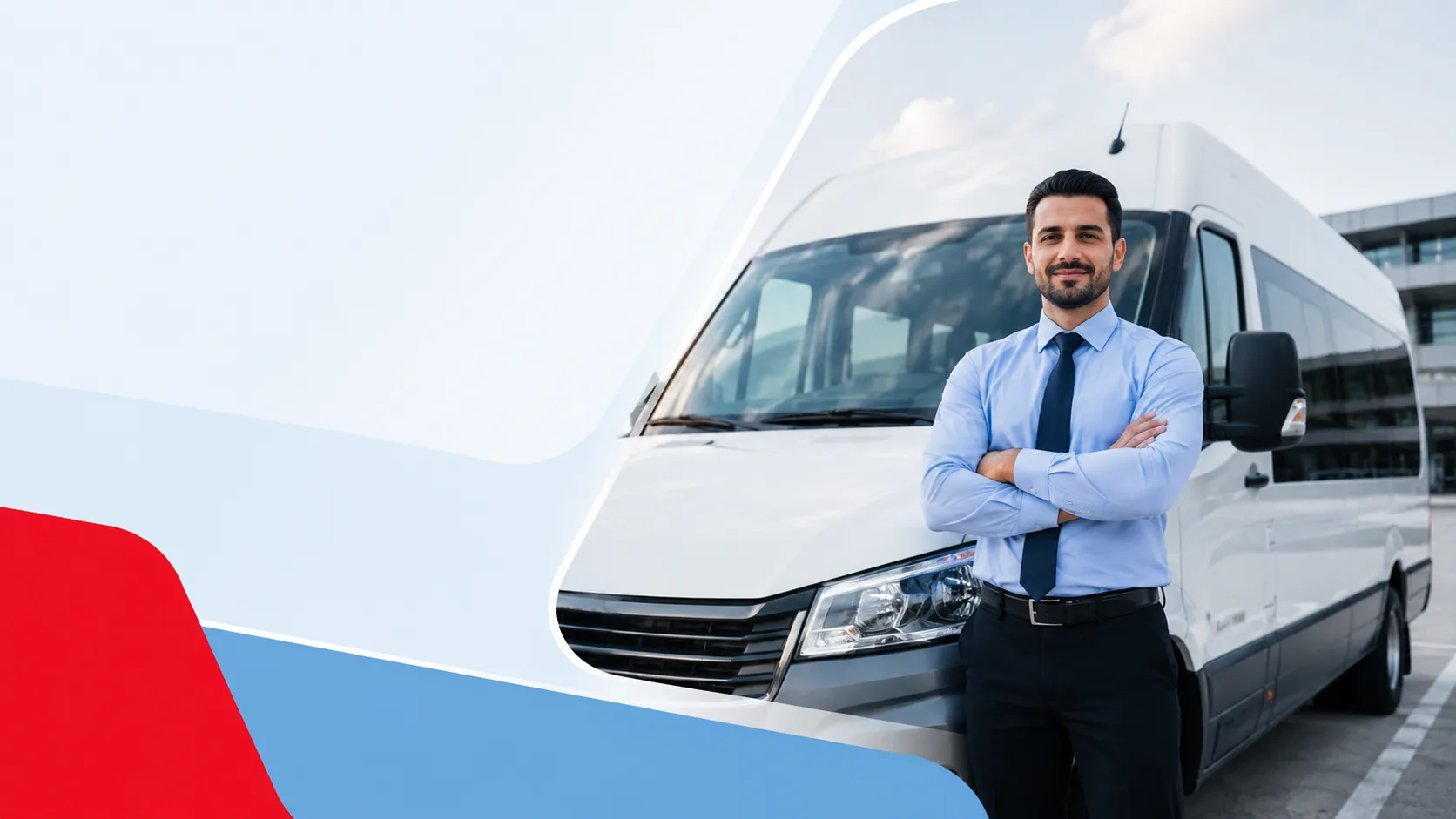 Minibüs şoförü direksiyonda